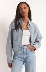 Z SUPPLY Cropped Denim Jacket