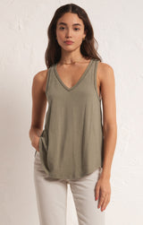 Z SUPPLY Vagabond Lace Trim Tank
