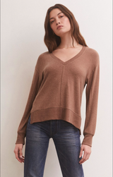 Z SUPPLY WILDER CLOUD V-NECK LS TOP