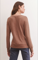 Z SUPPLY WILDER CLOUD V-NECK LS TOP