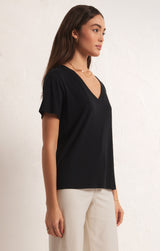 Z SUPPLY Girlfriend V-Neck Tee