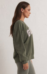 Z SUPPLY Oversized Goal Sweatshirt