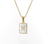 18K Gold Plated Initial Necklace (RTS)
