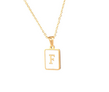 18K Gold Plated Initial Necklace (RTS)