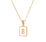 18K Gold Plated Initial Necklace (RTS)