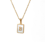 18K Gold Plated Initial Necklace (RTS)