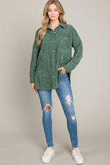 Oversized Cordroy Button Down Shirt