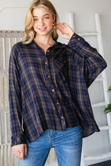 Super Soft Plaid Button Down Shirt