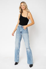 Olivaceous One Shoulder Bodysuit In Black