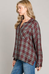 Super Soft Plaid Button Down Shirt