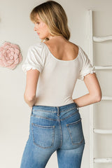 Bubble Sleeved Bodysuit