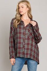 Super Soft Plaid Button Down Shirt