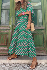Puff Sleeve Maxi Dress