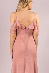 Cold Shoulder Wrap Dress