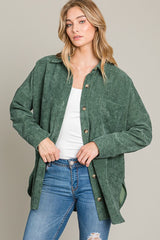 Oversized Cordroy Button Down Shirt