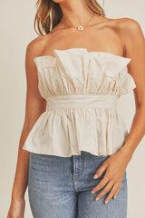 Tube Top With Fitted Waistband