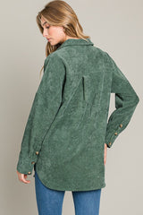 Oversized Cordroy Button Down Shirt