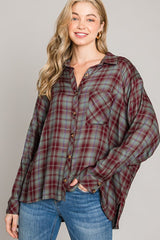 Super Soft Plaid Button Down Shirt