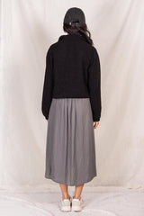 Cropped Pullover With Zipper