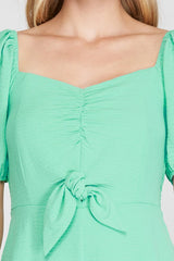 Short Puff Sleeve Romper