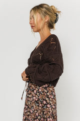 Olivaceous Sweater Cardigan In Brown