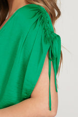 Satin Romper with Flutter Shorts