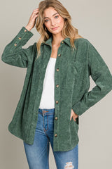 Oversized Cordroy Button Down Shirt