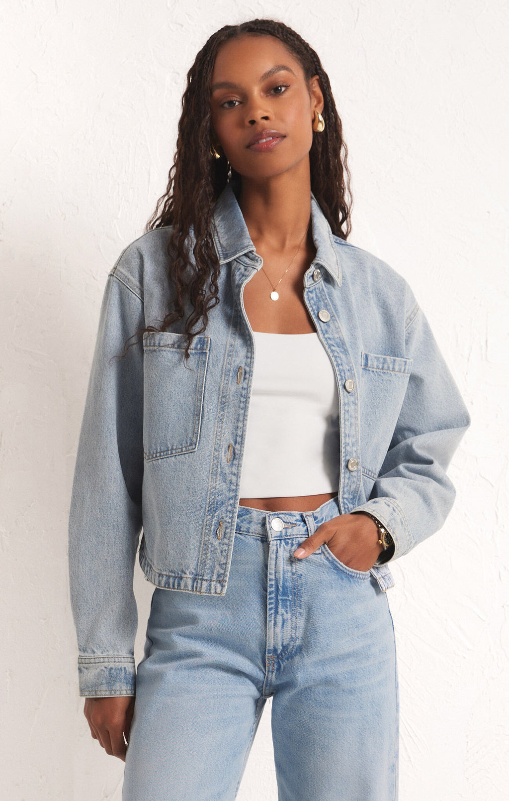 Z supply denim jacket sales