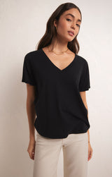 Z SUPPLY Girlfriend V-Neck Tee