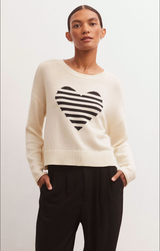 Z SUPPLY SIENNA HEART SWEATER