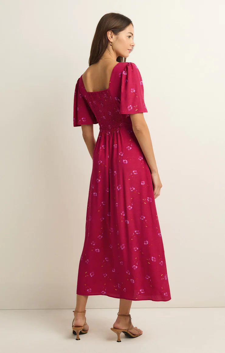 true love midi dress Z SUPPLY MAVIS TRUE LOVE FLORAL MIDI DRESS