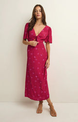 Z SUPPLY MAVIS TRUE LOVE FLORAL MIDI DRESS