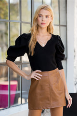 Bluivy Puff Short Sleeve Pullover