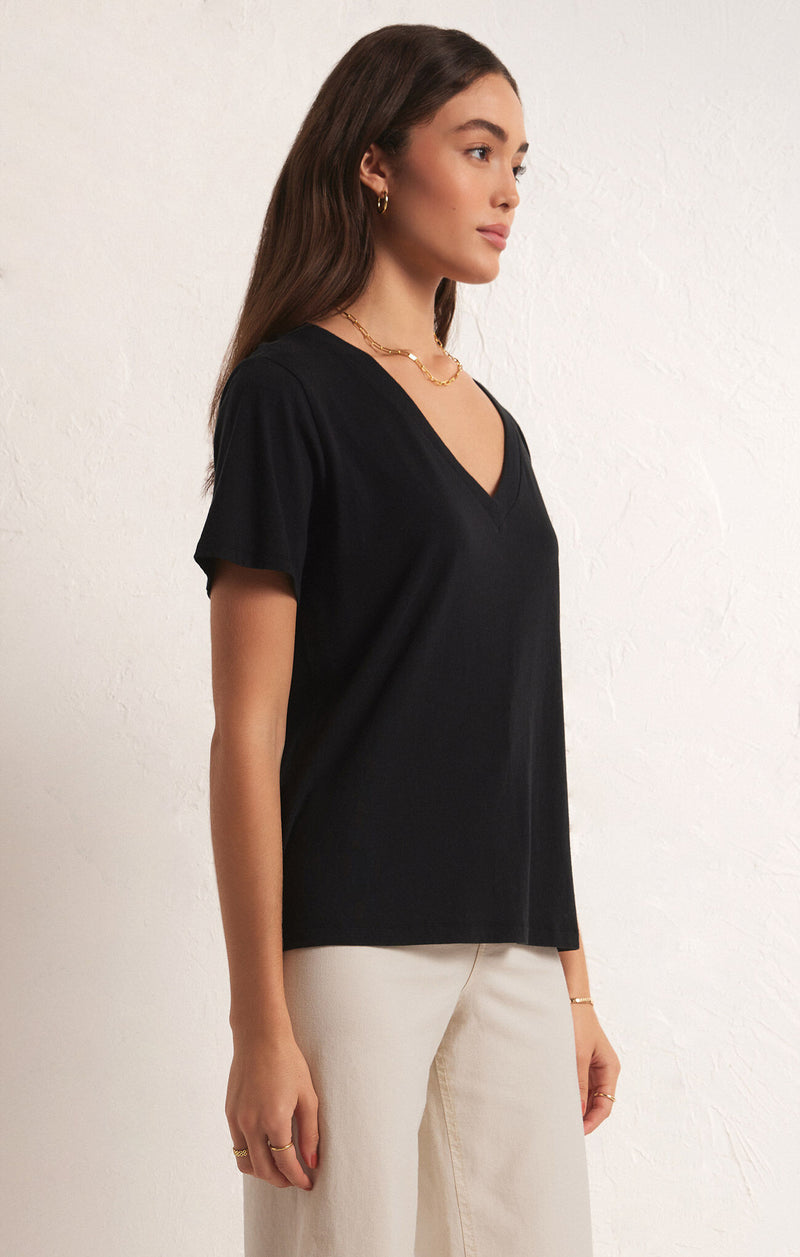 Z SUPPLY Girlfriend V-Neck Tee