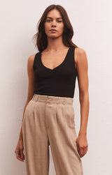 Z SUPPLY AVALA V-NECK RIB TOP