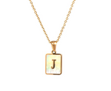 18K Gold Plated Initial Necklace (RTS)