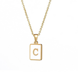 18K Gold Plated Initial Necklace (RTS)
