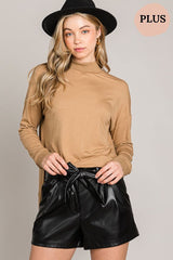 Stretchy Faux Leather Shorts