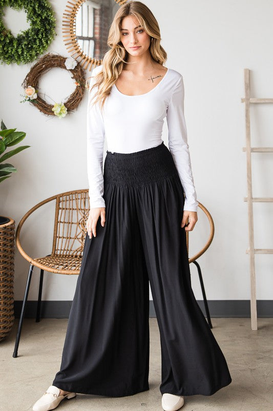 HEYSON Stretchy Waist High Palazzo Pants