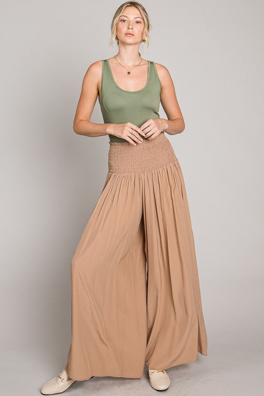 HEYSON Stretchy Waist High Palazzo Pants