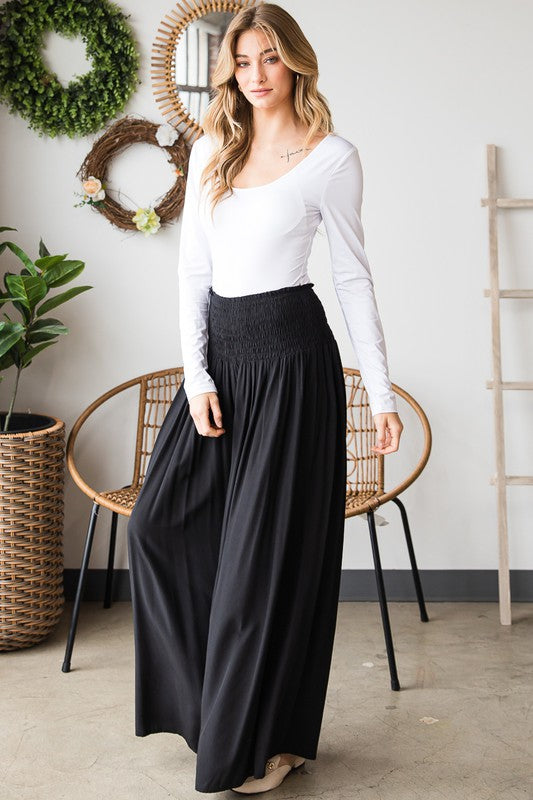 HEYSON Stretchy Waist High Palazzo Pants