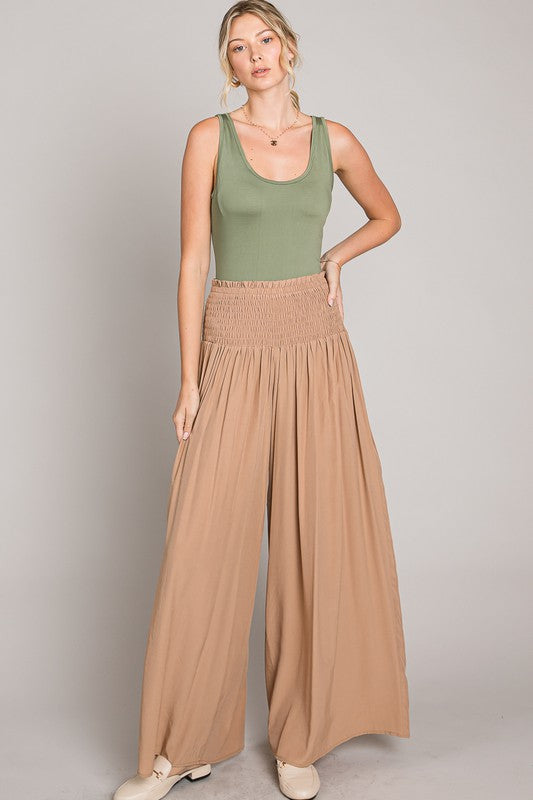 HEYSON Stretchy Waist High Palazzo Pants